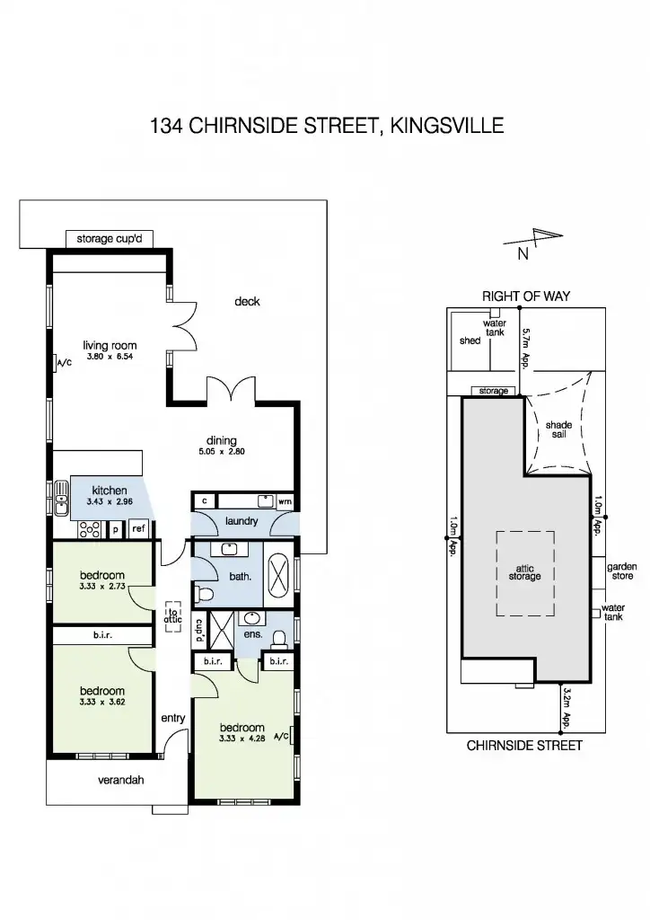 Floorplan of Homely house listing, 134 Chirnside Street, Kingsville VIC 3012