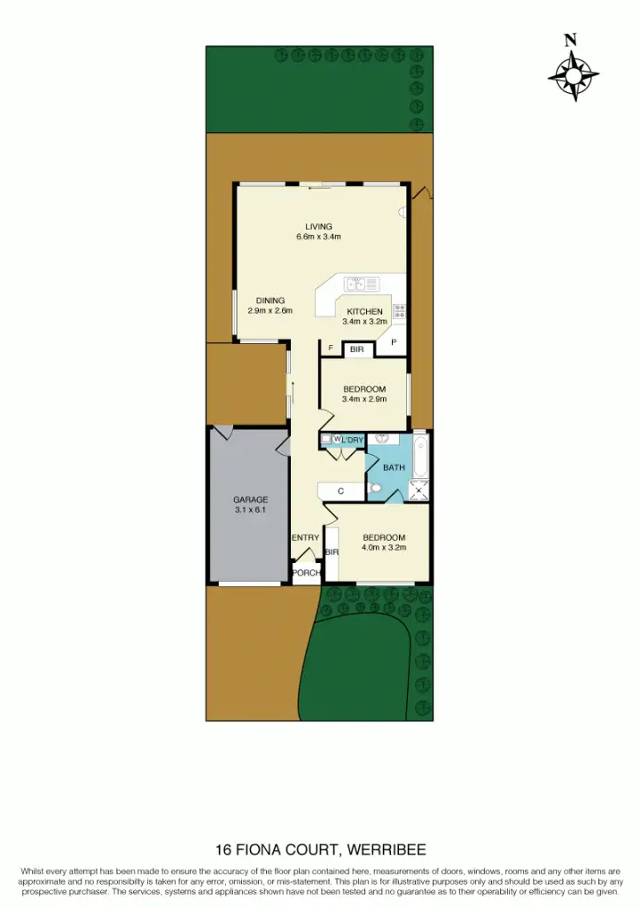 Floorplan of Homely house listing, 16 Fiona Court, Werribee VIC 3030