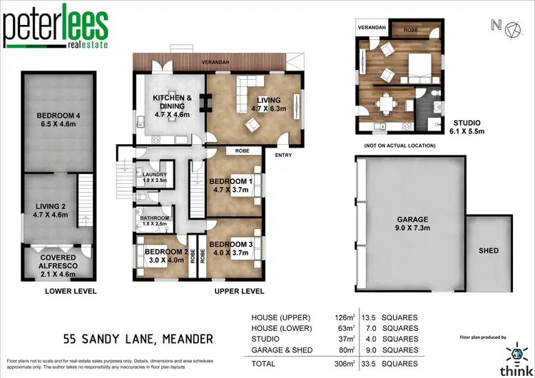 Floorplan of Homely house listing, 55 Sandy Lane, Meander TAS 7304