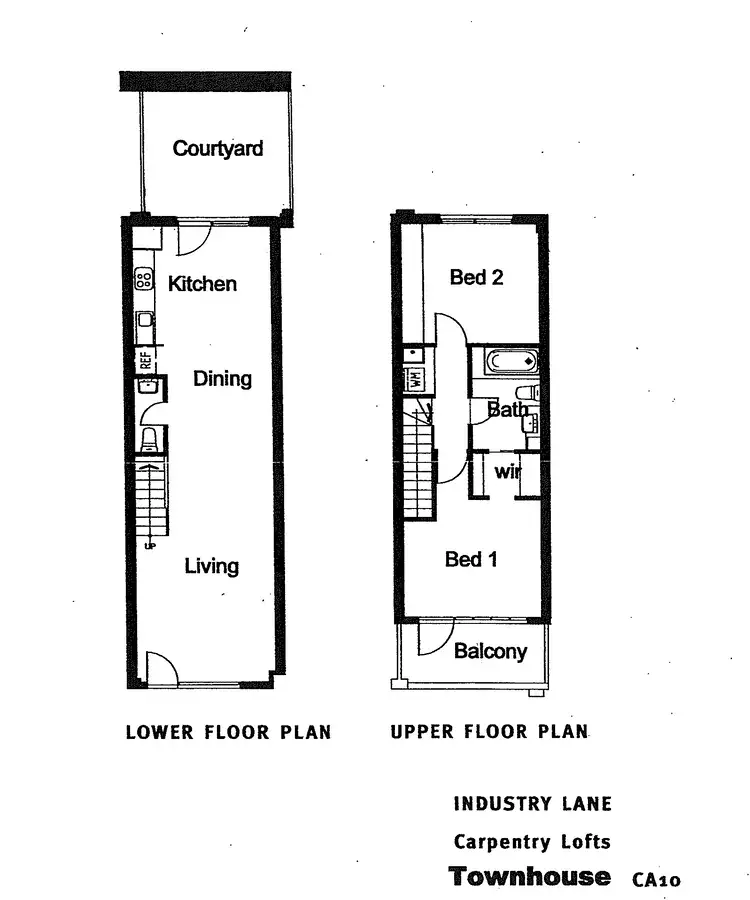 Floorplan of Homely townhouse listing, 10/5 Industry Lane, Coburg VIC 3058