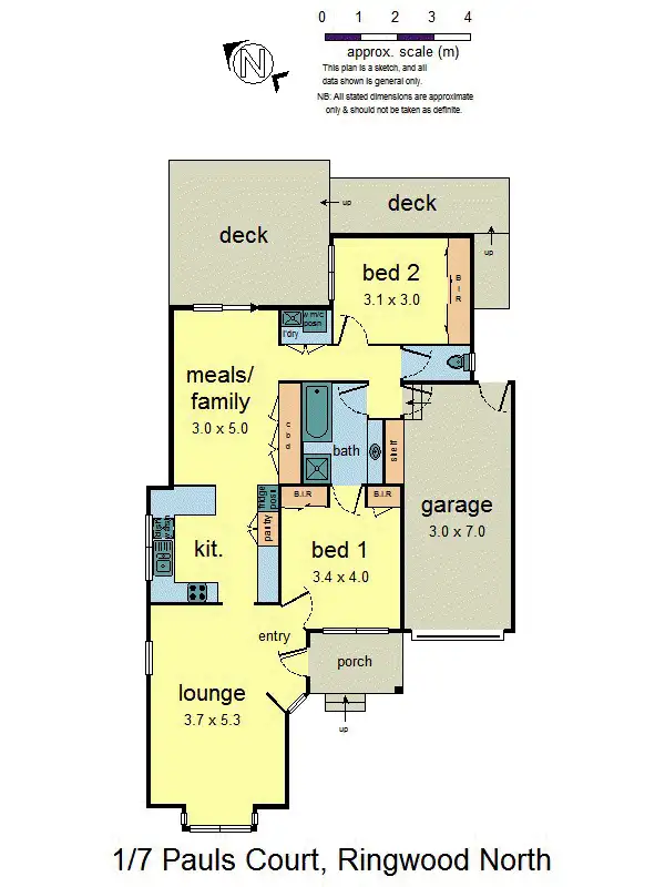 Floorplan of Homely house listing, 1/7 Pauls Court, Ringwood North VIC 3134
