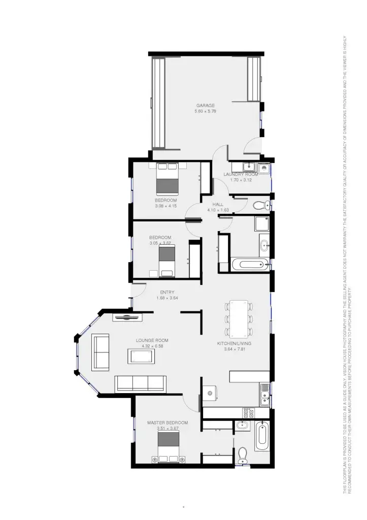 Floorplan of Homely house listing, 33 Canterbury Drive, Mildura VIC 3500