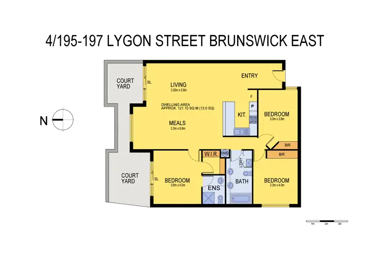 Floorplan of Homely apartment listing, 4/195-197 Lygon Street, Brunswick East VIC 3057