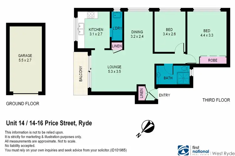 Floorplan of Homely unit listing, 14/14-16 Price Street, Ryde NSW 2112