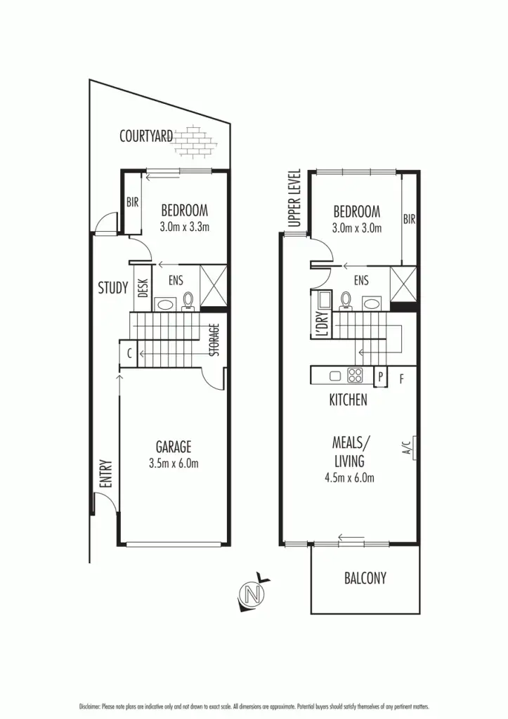 Floorplan of Homely townhouse listing, 2/1037 Dandenong Road, Malvern East VIC 3145