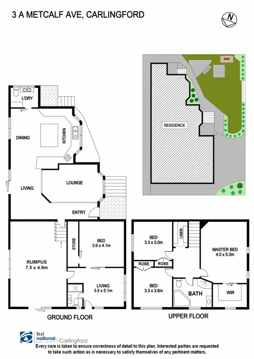 Floorplan of Homely house listing, 3A Metcalf Avenue, Carlingford NSW 2118