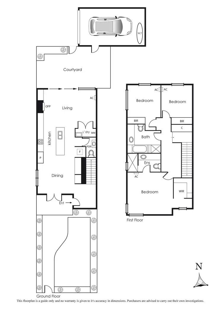 Floorplan of Homely townhouse listing, 5A/3-5 Heath Street, Sandringham VIC 3191