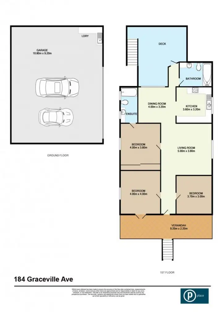 Floorplan of Homely house listing, 184 Graceville Avenue, Graceville QLD 4075