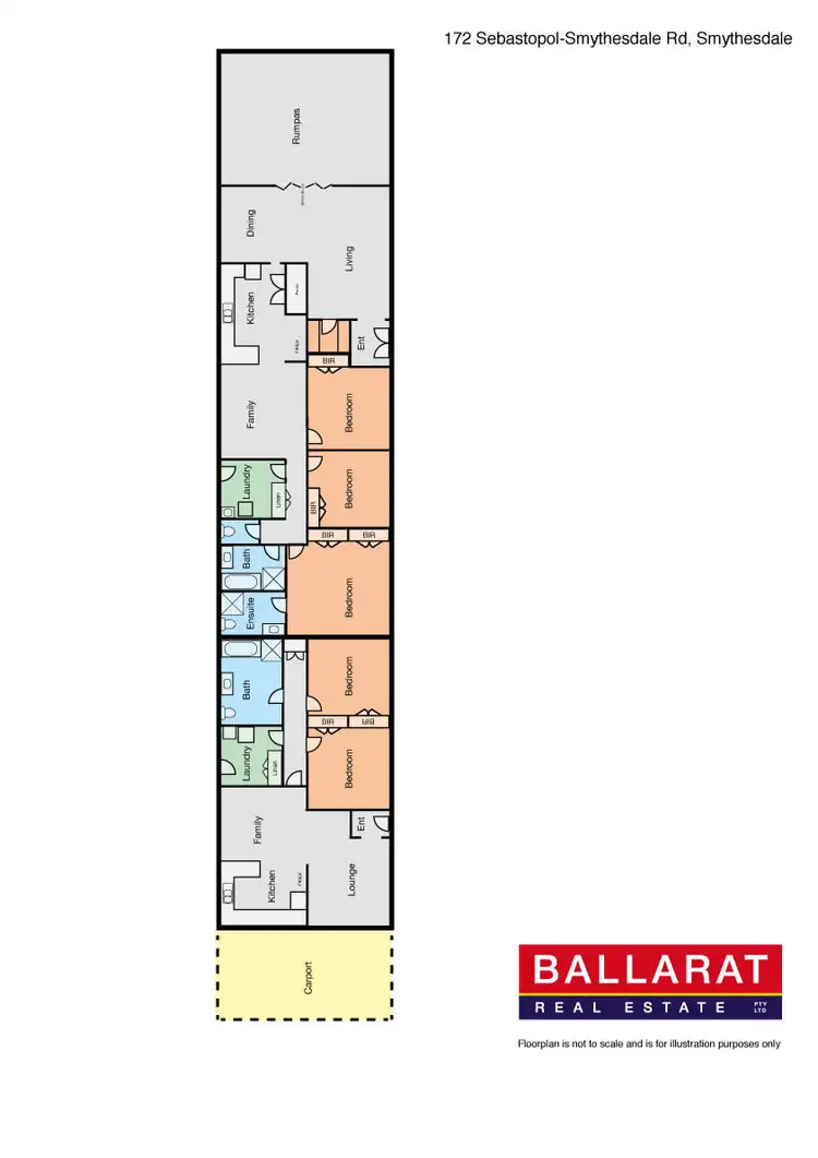 Floorplan of Homely rural property listing, 172 Smythesdale - Sebastopol Road, Smythesdale VIC 3351