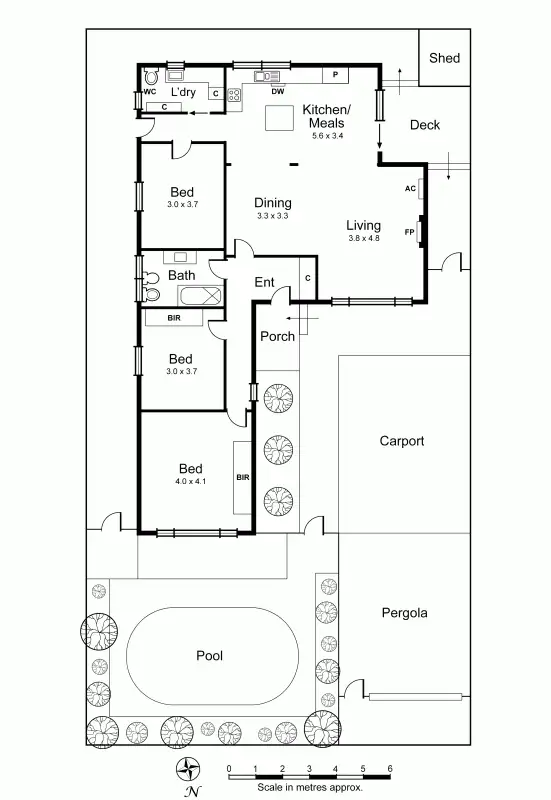 Floorplan of Homely unit listing, 1/506 South Road, Moorabbin VIC 3189