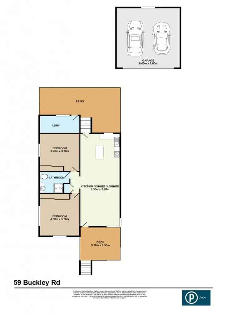Floorplan of Homely house listing, 59 Buckley Street, Carina Heights QLD 4152