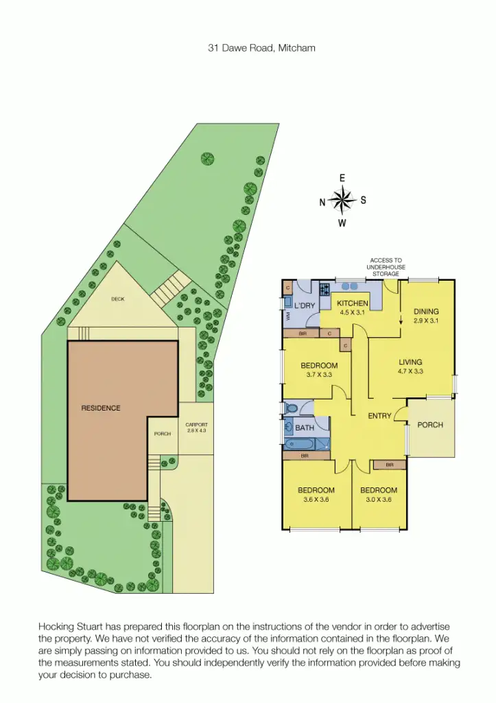 Floorplan of Homely house listing, 31 Dawe Road, Mitcham VIC 3132