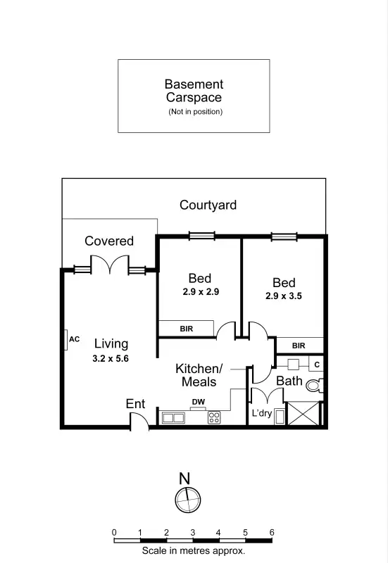 Floorplan of Homely apartment listing, 108/9 Morton Avenue, Carnegie VIC 3163