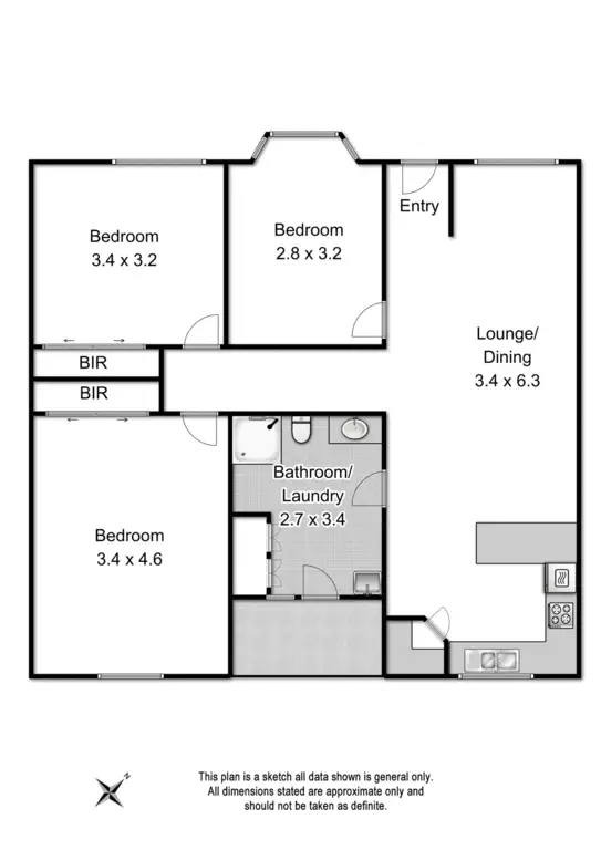 Floorplan of Homely unit listing, 12/74 Warrandyte Road, Ringwood VIC 3134