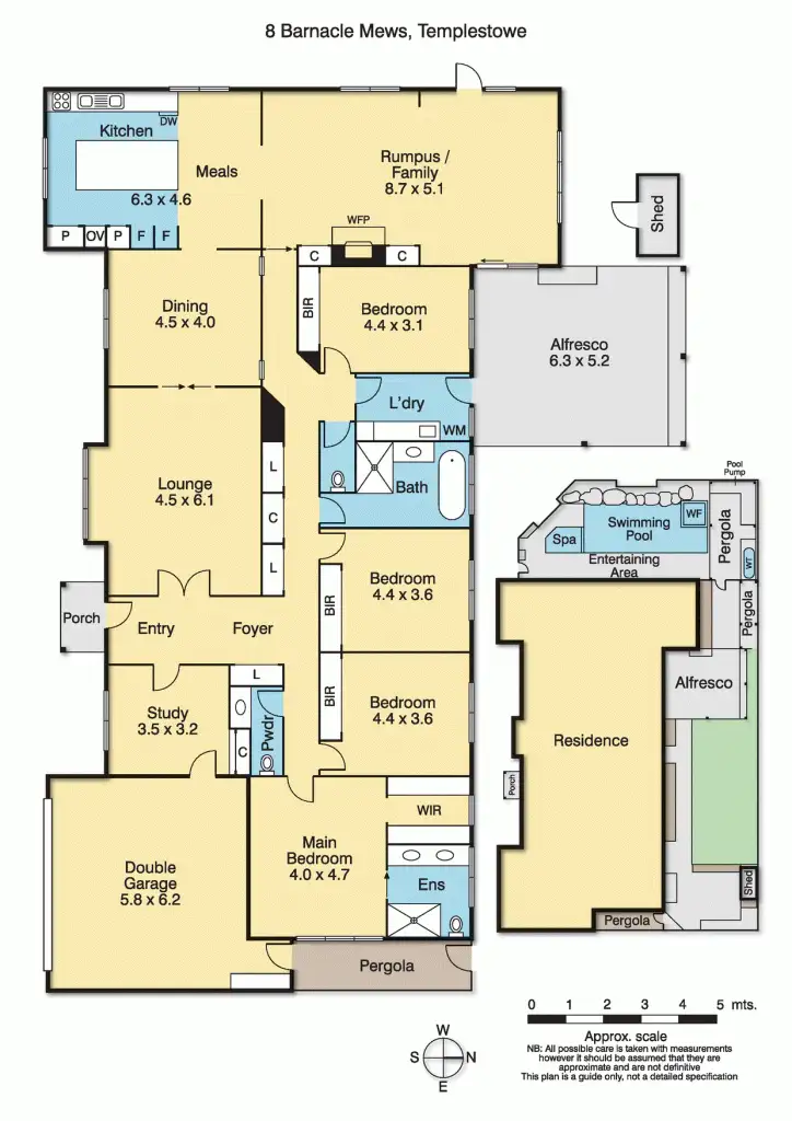 Floorplan of Homely house listing, 8 Barnacle Mews, Templestowe VIC 3106
