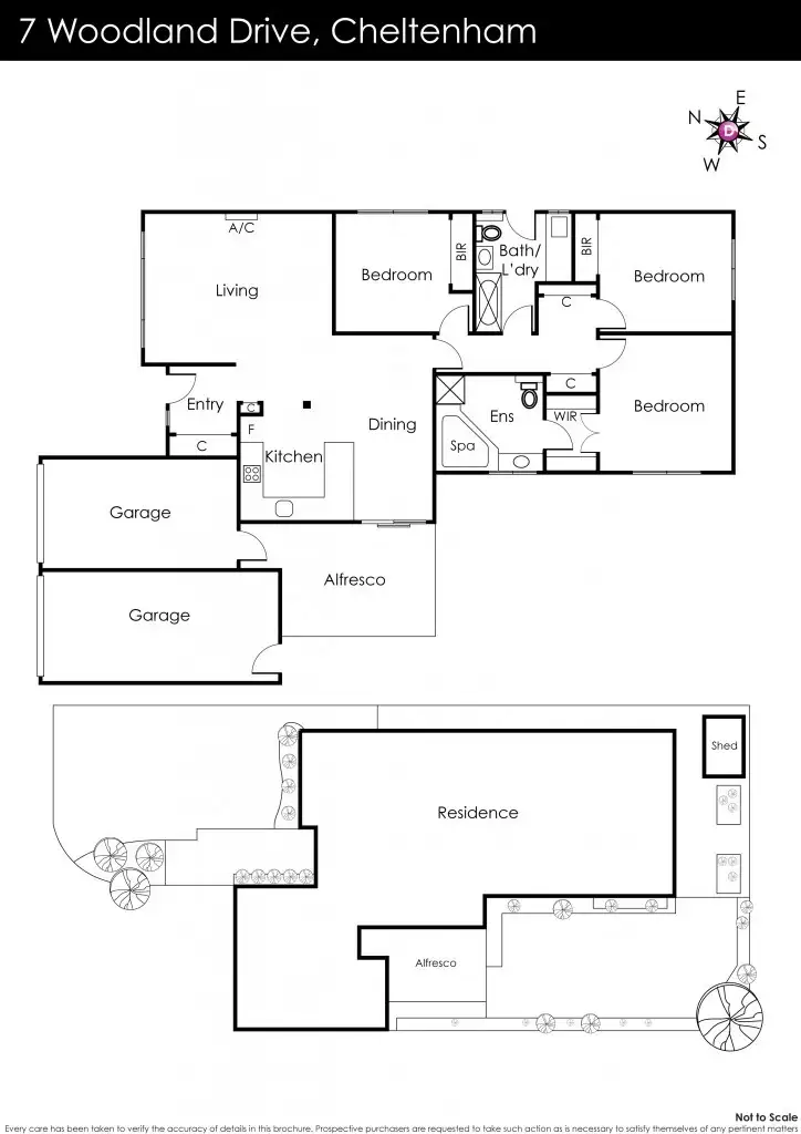 Floorplan of Homely villa listing, 7 Woodland Drive, Cheltenham VIC 3192