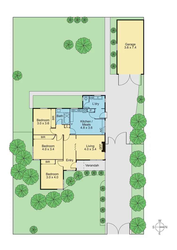 Floorplan of Homely house listing, 4 Rita Street, Aberfeldie VIC 3040
