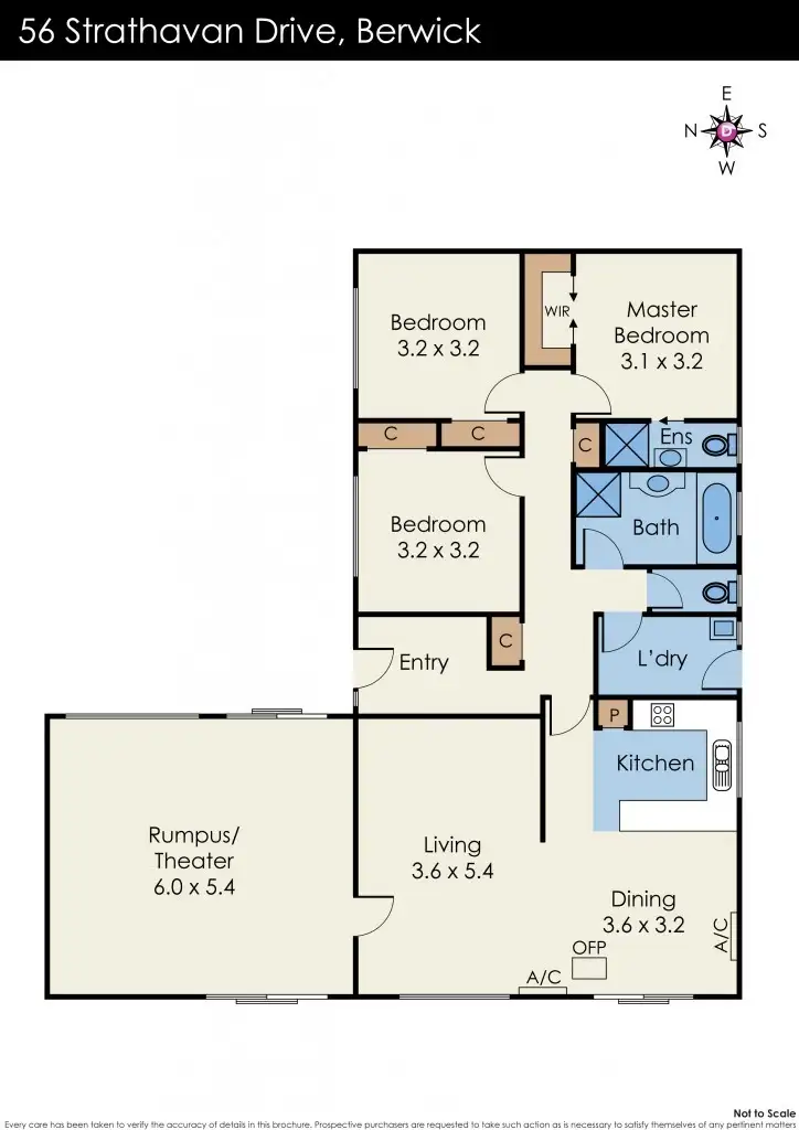 Floorplan of Homely house listing, 56 Strathavan Drive, Berwick VIC 3806