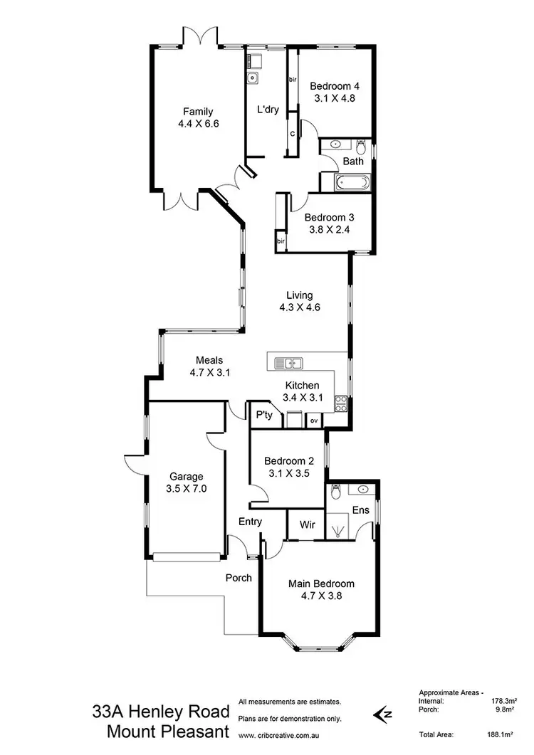 Floorplan of Homely house listing, 33A Henley Road, Mount Pleasant WA 6153
