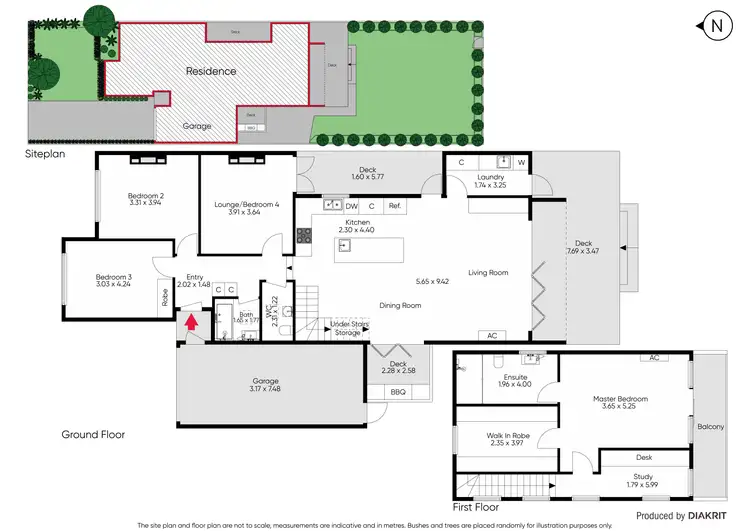 Floorplan of Homely semi-detached listing, 56 Teak Street, Caulfield South VIC 3162