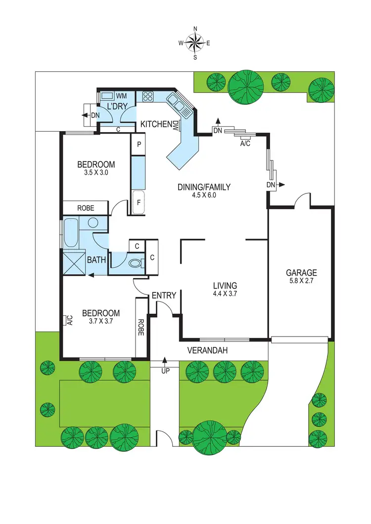 Floorplan of Homely unit listing, 1A Benina Street, Bentleigh East VIC 3165