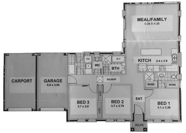Floorplan of Homely house listing, 3C Young Street, Newton SA 5074