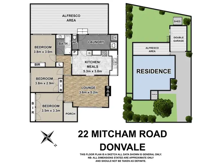 Floorplan of Homely house listing, 22 Mitcham Road, Donvale VIC 3111