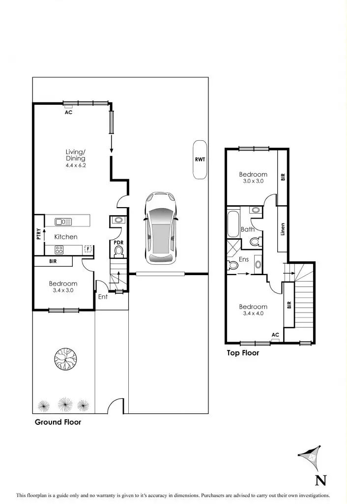 Floorplan of Homely townhouse listing, 59 Hargreaves Crescent, Braybrook VIC 3019