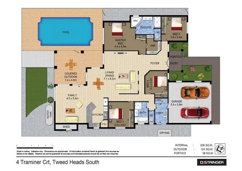Floorplan of Homely house listing, 4 Traminer Court, Tweed Heads South NSW 2486