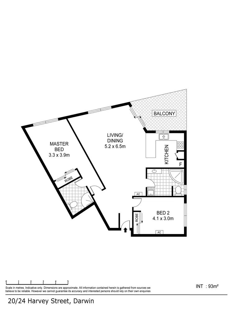 Floorplan of Homely apartment listing, 20/24 Harvey Street, Darwin NT 800