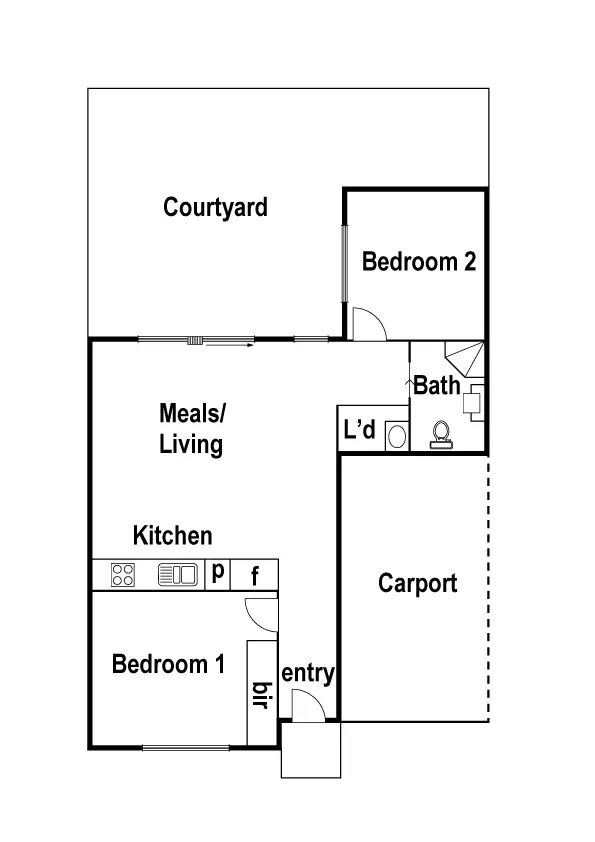 Floorplan of Homely unit listing, 4/88 Purinuan Road, Reservoir VIC 3073