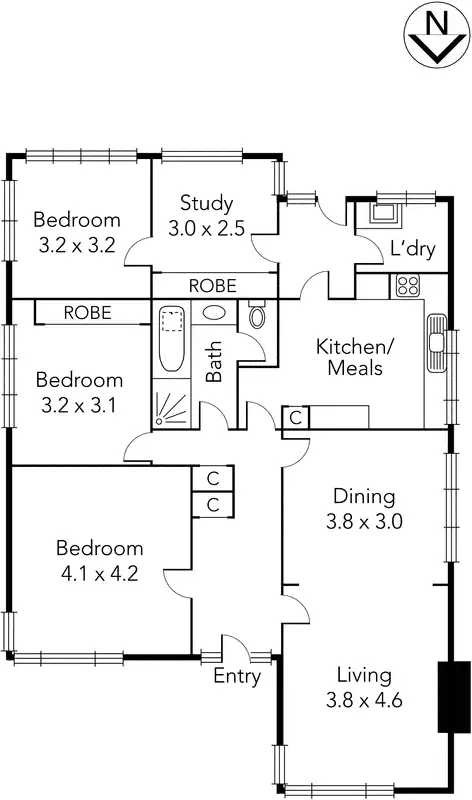 Floorplan of Homely house listing, 24 Madeline Street, Glen Iris VIC 3146