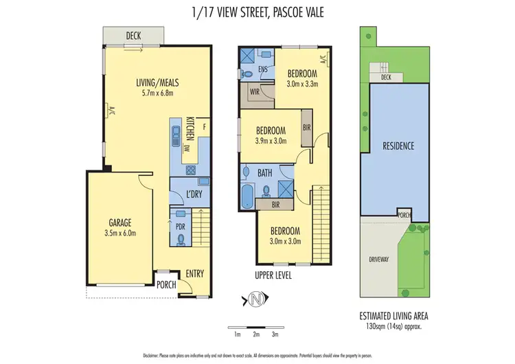 Floorplan of Homely townhouse listing, 1/17 View Street, Pascoe Vale VIC 3044