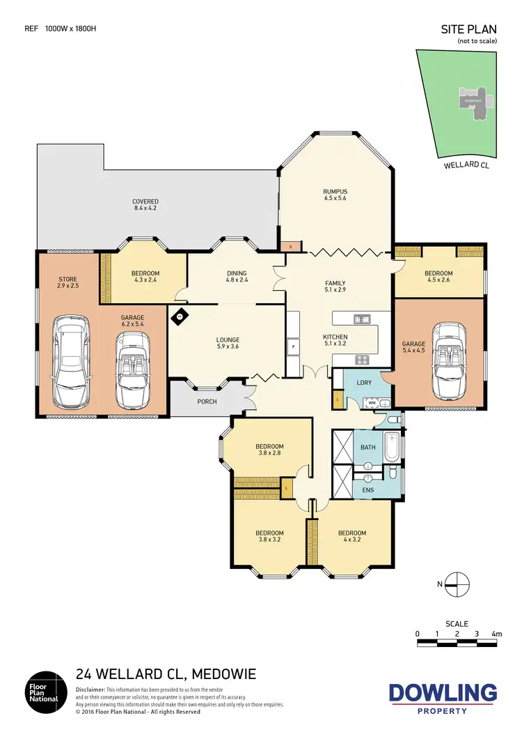 Floorplan of Homely rural property listing, 24 Wellard Close, Medowie NSW 2318