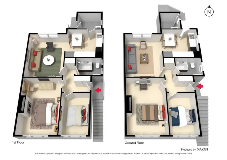 Floorplan of Homely house listing, 1+2/37 Raleigh Street, Prahran VIC 3181