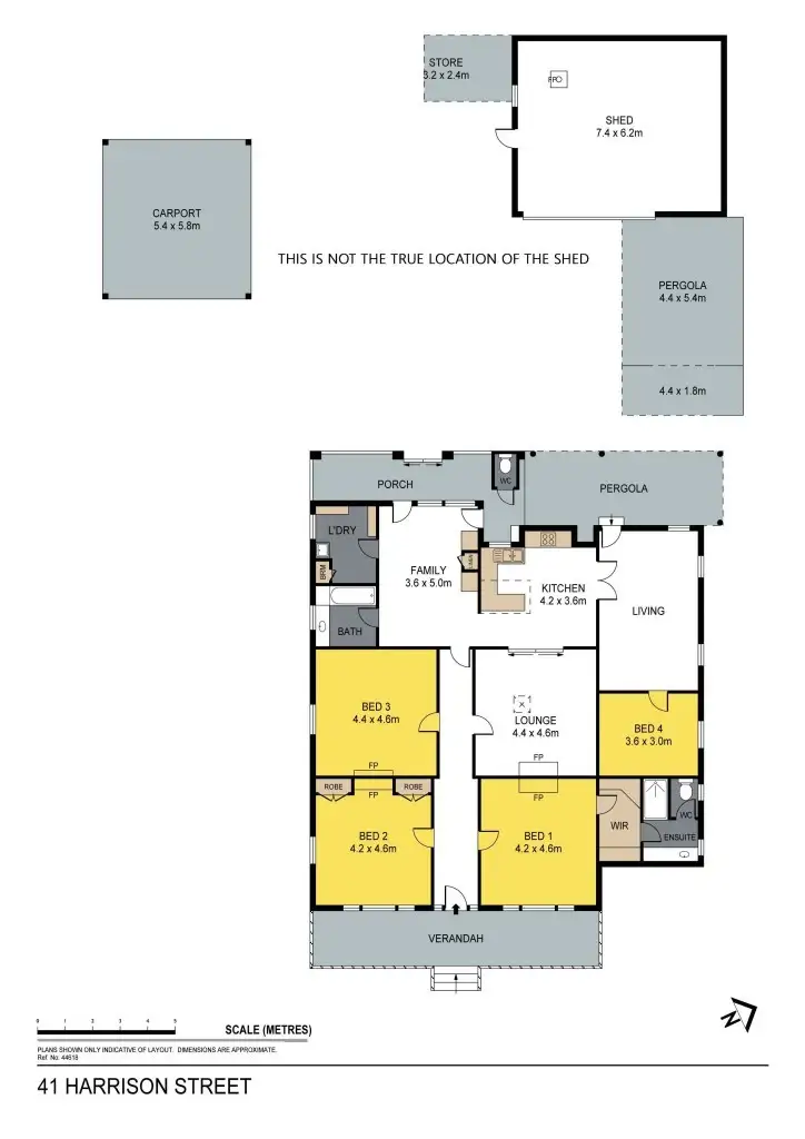 Floorplan of Homely house listing, 41 Harrison Street, Bendigo VIC 3550
