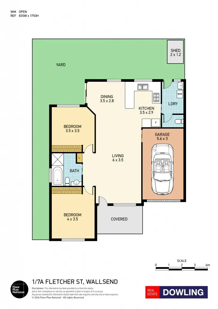 Floorplan of Homely house listing, 1/7a Fletcher Street, Wallsend NSW 2287