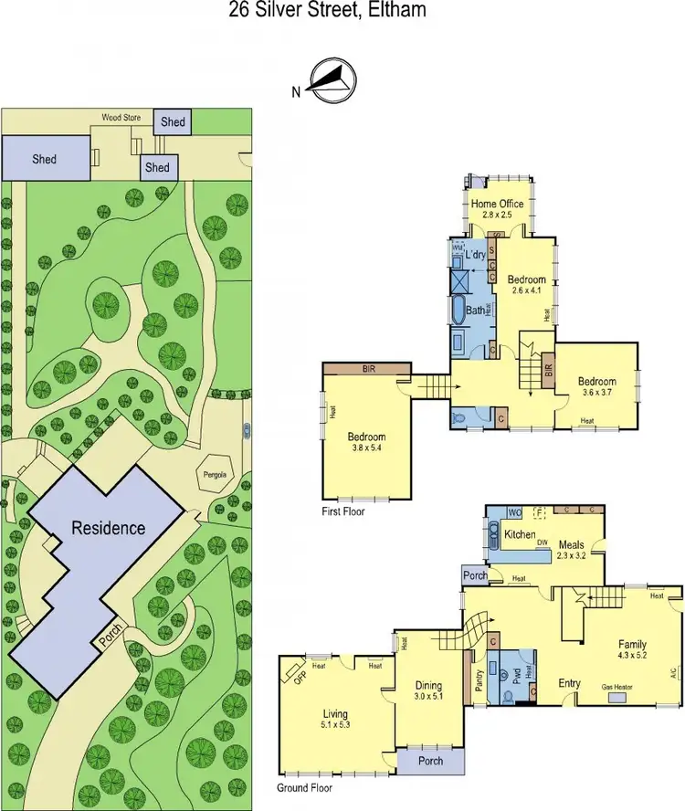 Floorplan of Homely house listing, 26 Silver Street, Eltham VIC 3095