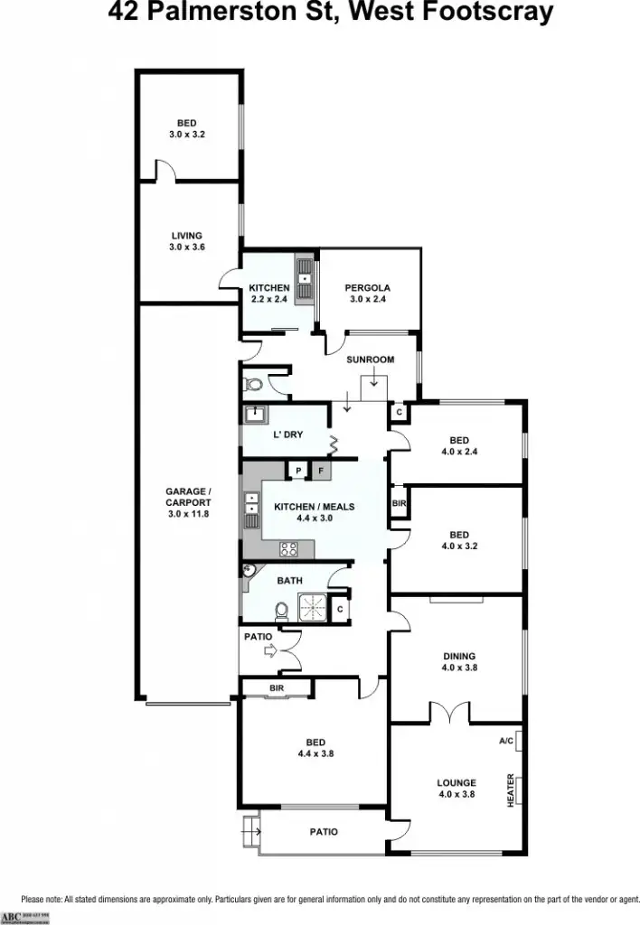 Floorplan of Homely house listing, 42 Palmerston Street, West Footscray VIC 3012