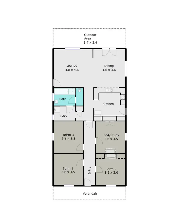 Floorplan of Homely house listing, 30 Peake Street, Golden Point VIC 3350