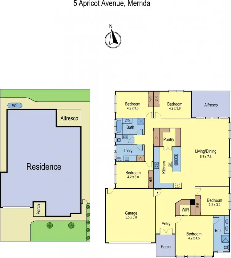 Floorplan of Homely house listing, 5 Apricot Avenue, Mernda VIC 3754
