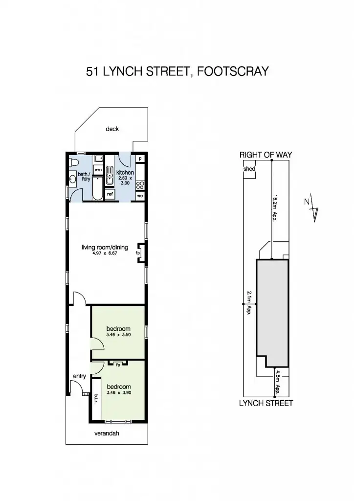 Floorplan of Homely house listing, 51 Lynch Street, Footscray VIC 3011