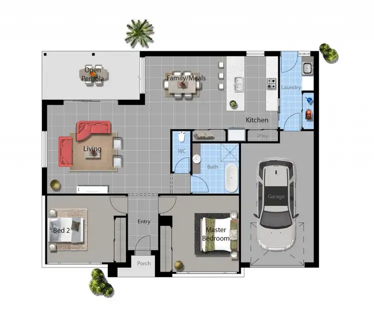 Floorplan of Homely unit listing, 1/26 Pooginook Place, Bourkelands NSW 2650
