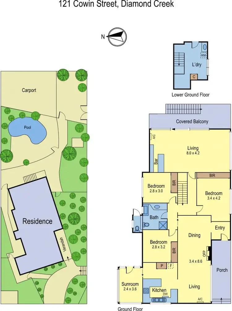 Floorplan of Homely house listing, 121 Cowin Street, Diamond Creek VIC 3089
