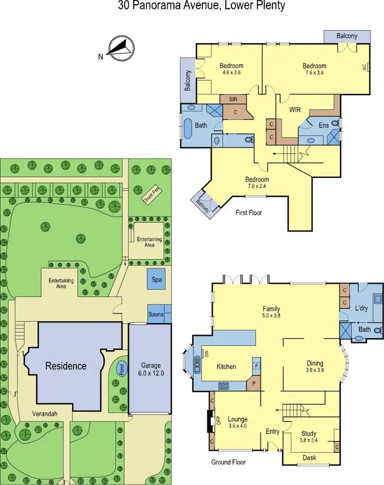 Floorplan of Homely house listing, 30 Panorama Avenue, Lower Plenty VIC 3093