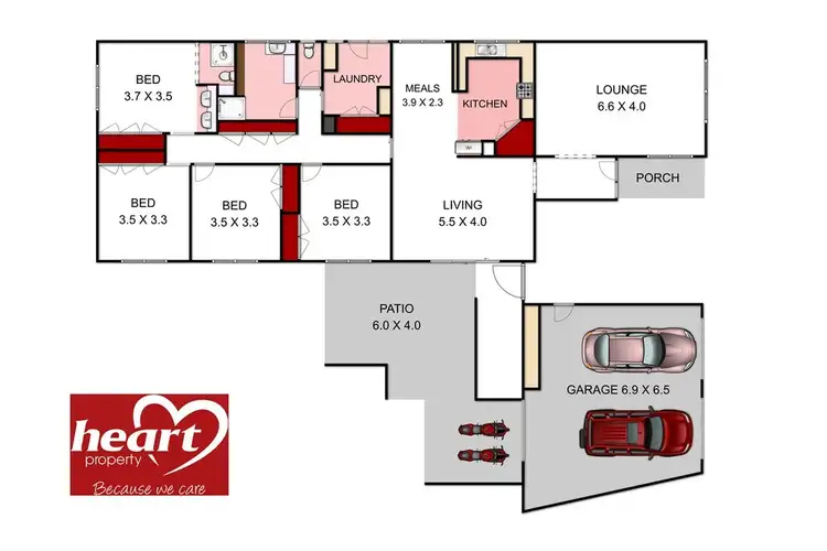 Floorplan of Homely house listing, 4 Coverdale Drive, Sale VIC 3850