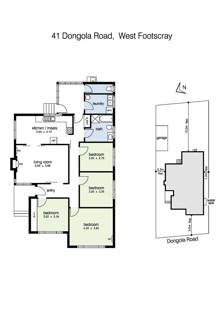 Floorplan of Homely house listing, 41 Dongola Road, West Footscray VIC 3012