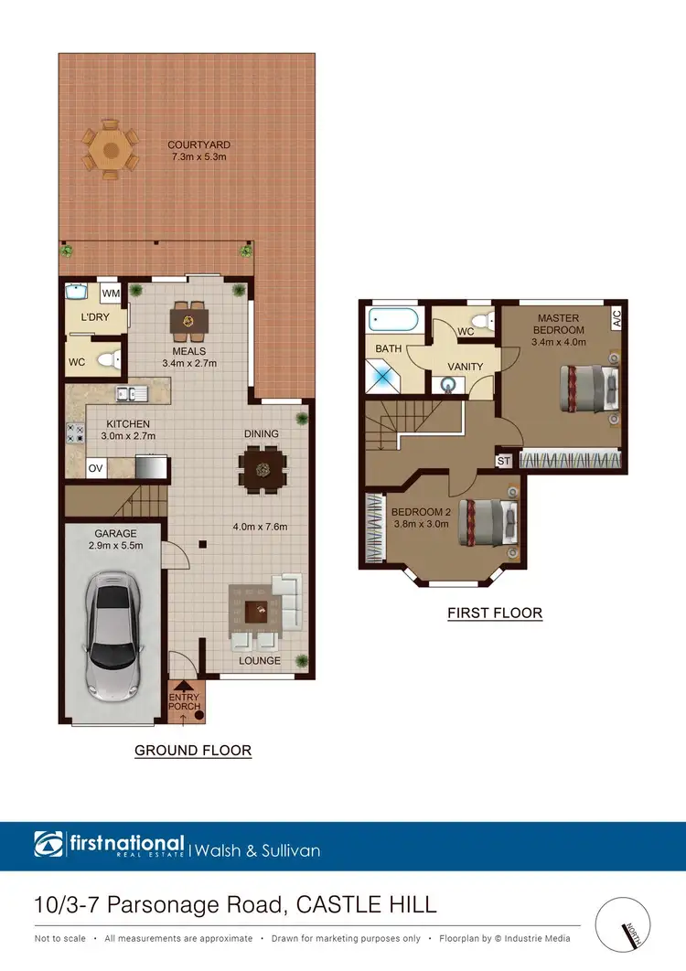 Floorplan of Homely townhouse listing, 10/3-7 Parsonage Road, Castle Hill NSW 2154