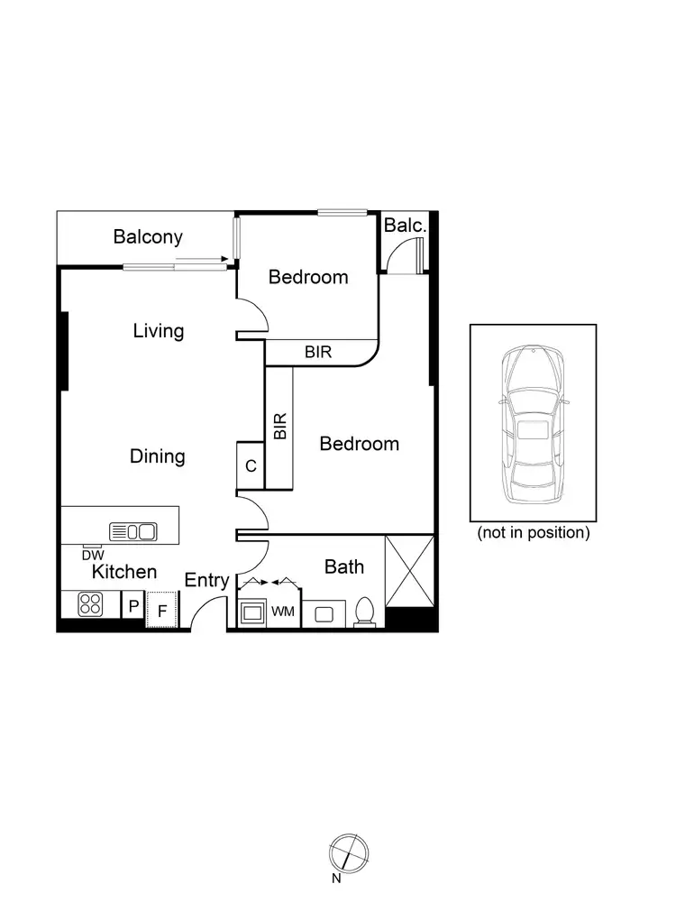 Floorplan of Homely apartment listing, 1302/8 Marmion Place, Docklands VIC 3008