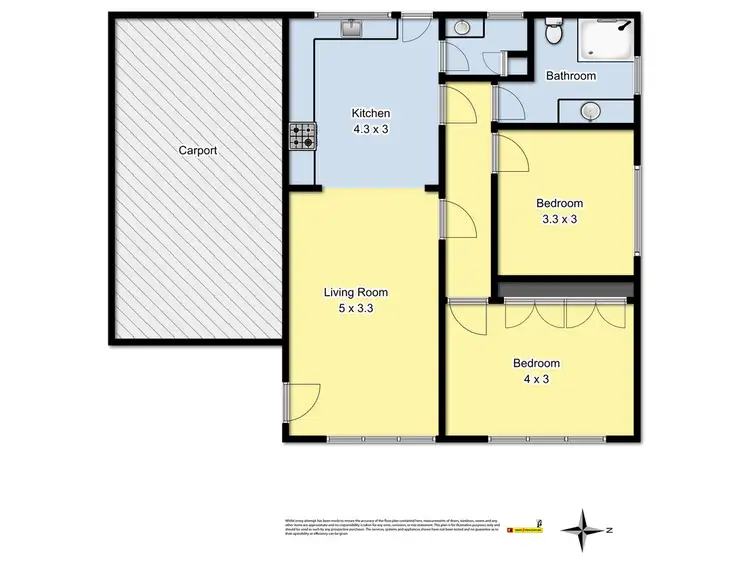 Floorplan of Homely unit listing, 3/371 Murray Street, Colac VIC 3250